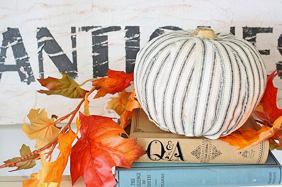 Vintage Fabric Pumpkins