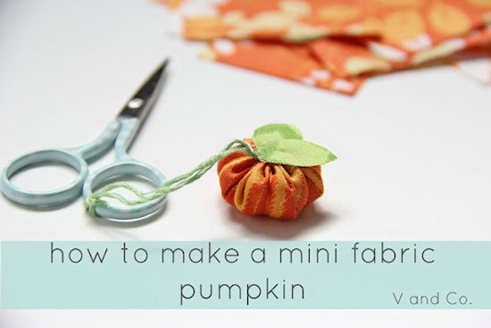 Mini Fabric Pumpkin