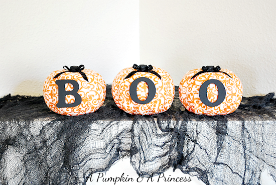  Mod Podge Fabric Pumpkins