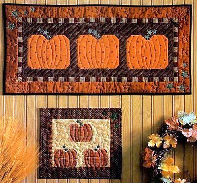 Country Pumpkin Patch Quilted Wall Hanging Pattern