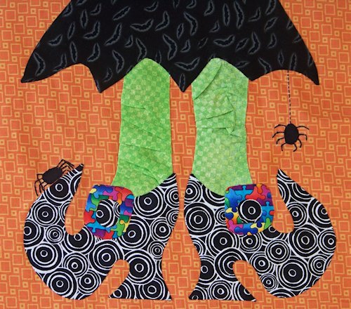 Witches Feet Halloween Quilt Tutorial