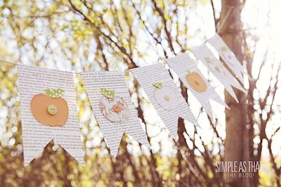 DIY Pumpkin Bunting