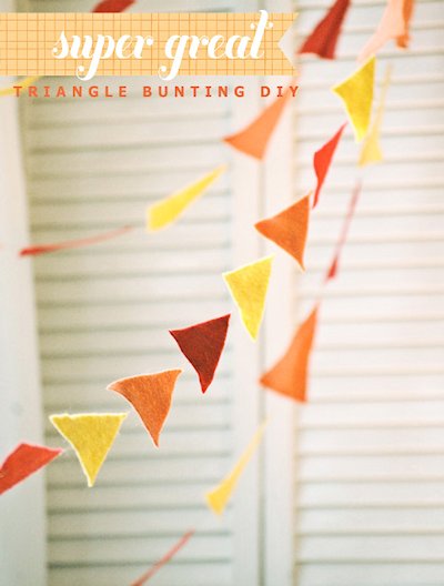 Triangle Bunting DIY