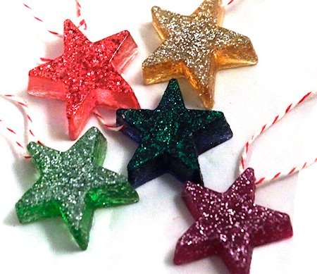 Resin Star Christmas Tree Decorations