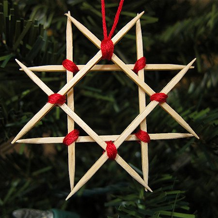 Wooden Star Ornament