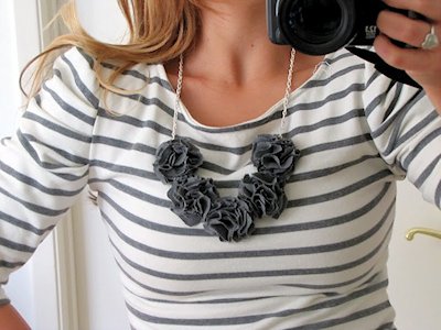 Pom Pom Bib Necklace Tutorial