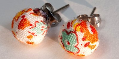 Little Fabric Scrap Earrings