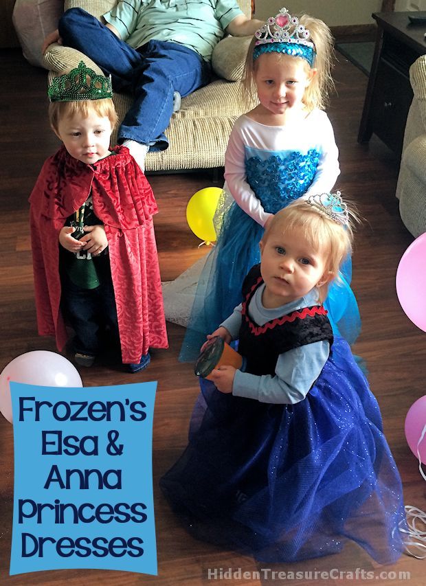 How I Made Elsa and Anna Princess Costumes Hidden Treasure Crafts and Quilting