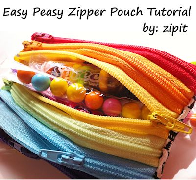 Easy Peasy Zipper Pouch Tutorial