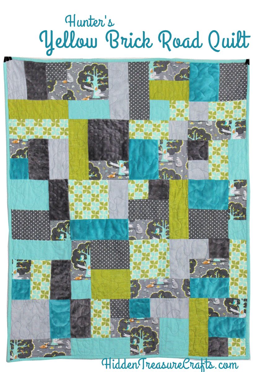 Bricks Baby Quilt Tutorial, quilting