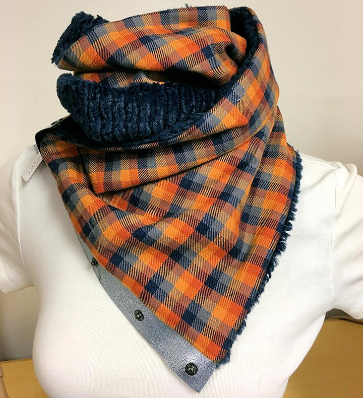 Tutorial: Make a Voile and Flannel Autumn Scarf - Spoonflower Blog